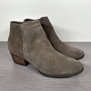 Blondo Valli Waterproof Bootie, Dark Taupe Suede, Womens Size 9.5 M